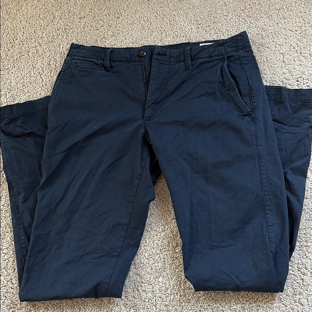 EUC- Men's Gap Navy Blue Khaki Pants- Slim 32x36